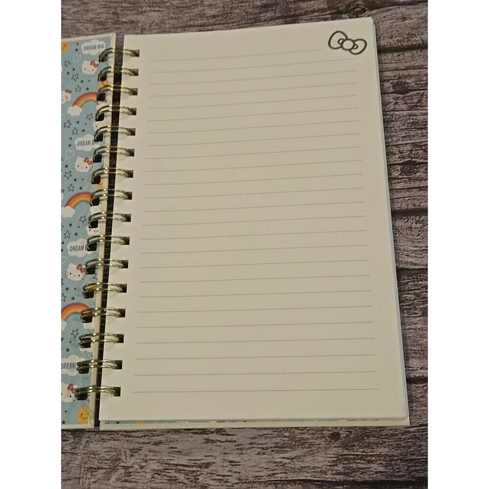 Hello Kitty Dream Big Spiral Notebook 160 Lined Pages Hardcover New (186)